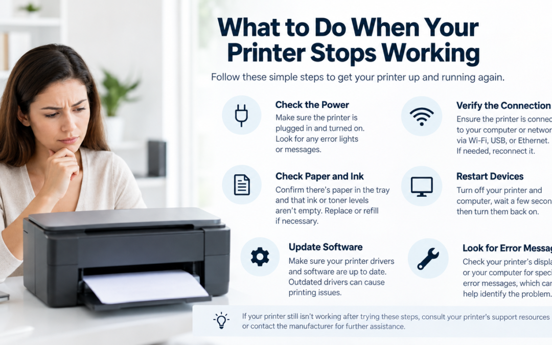 What to do when your printer stops working