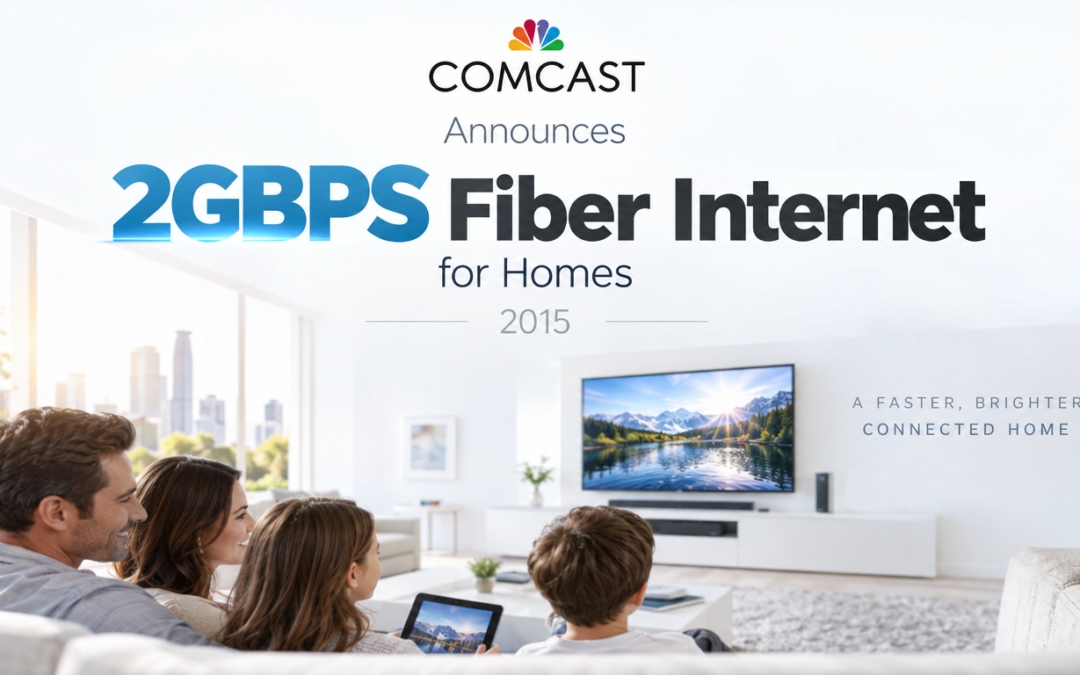 Comcast Announces 2GBPS Fiber Internet for Homes