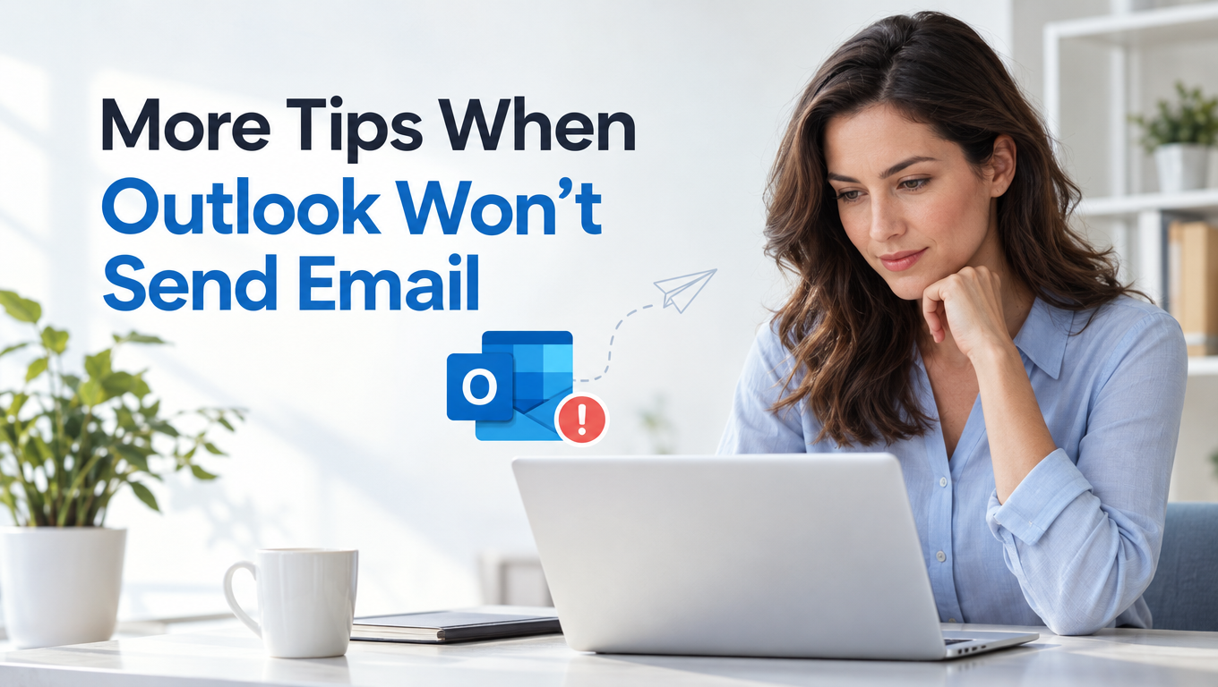 More Tips When Outlook Won't Send Email