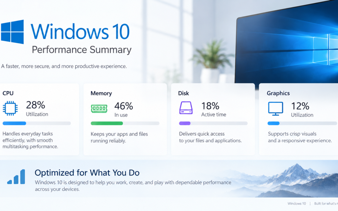Windows 10 Performance Summary