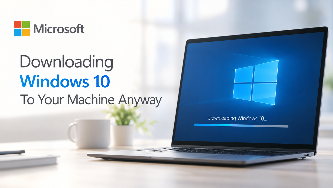 Microsoft Downloading Windows 10 To Your Machine Anyway