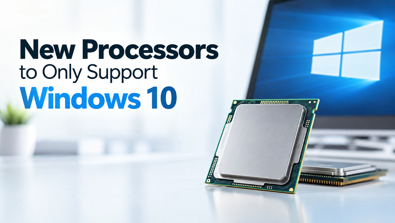 New Processors to Only Support Windows 10
