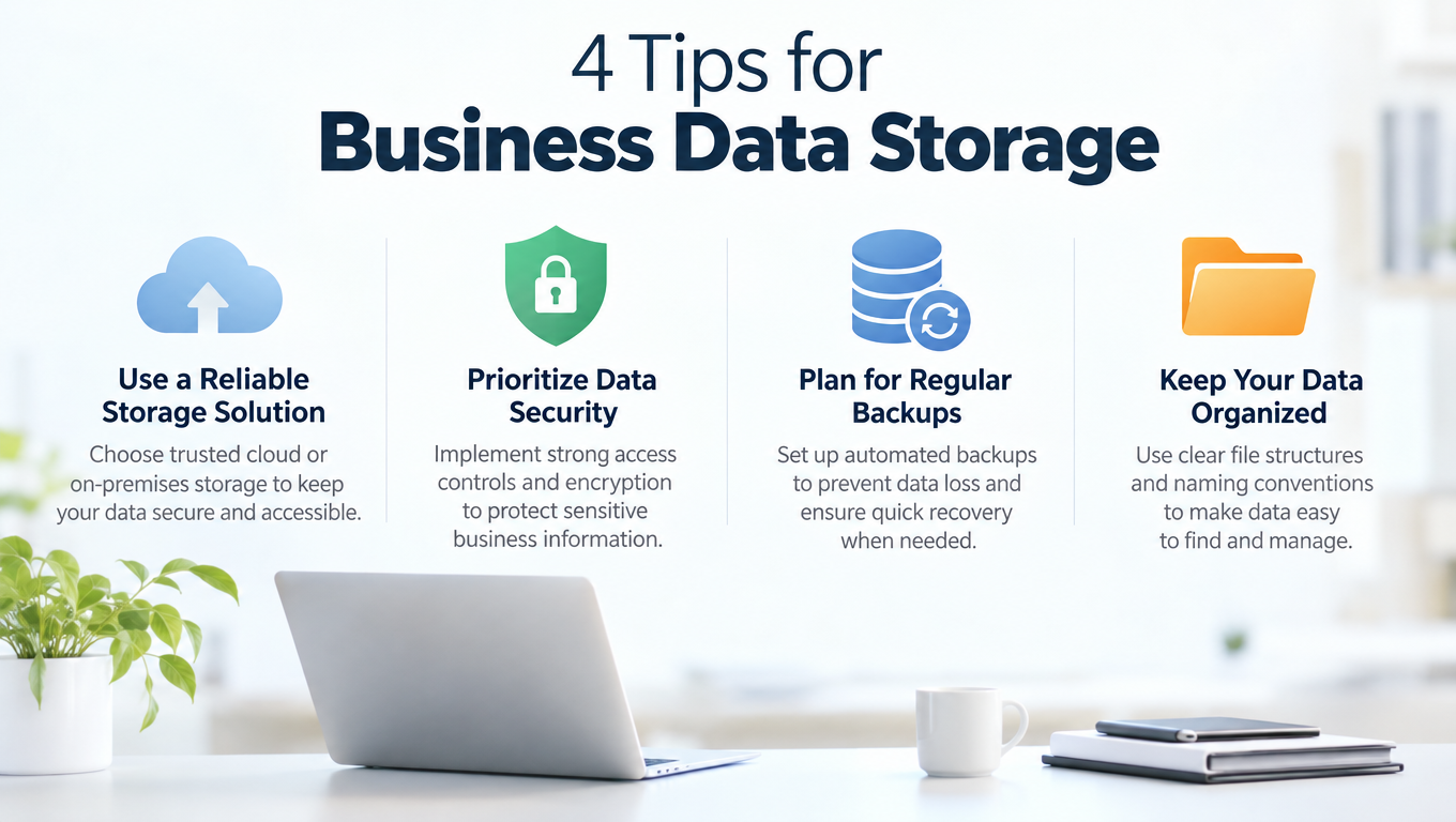 4 Tips for Business Data Storage