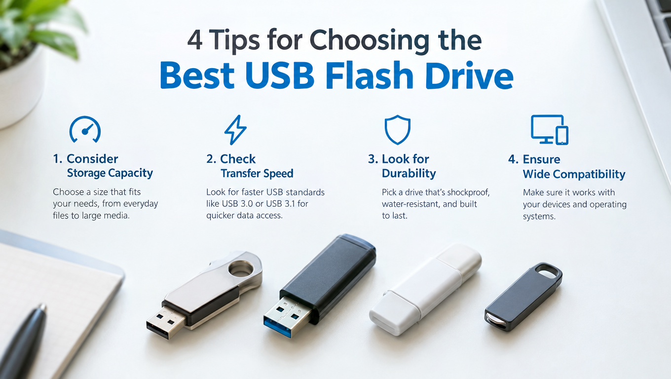 4 Tips for Choosing the Best USB Flash Drive