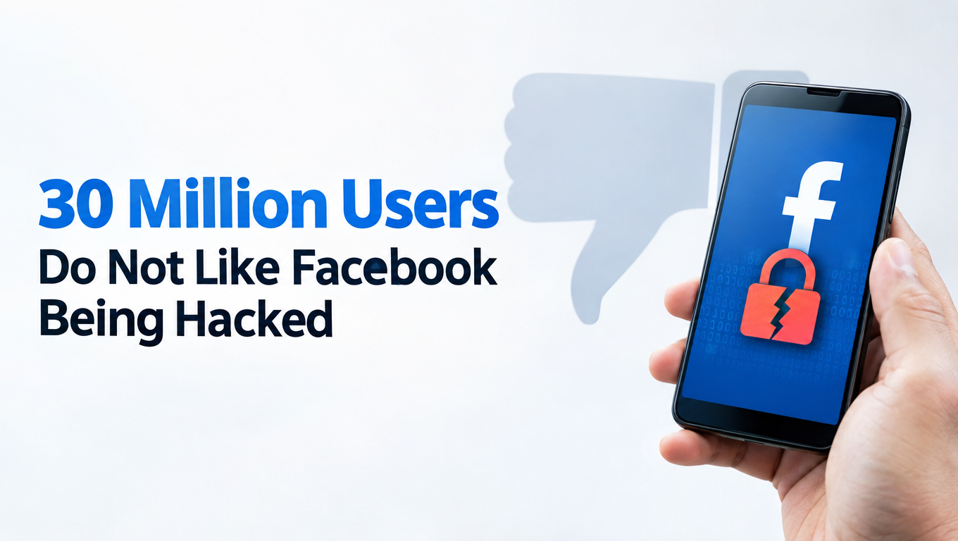 30 Million Users Do Not Like Facebook Being Hacked