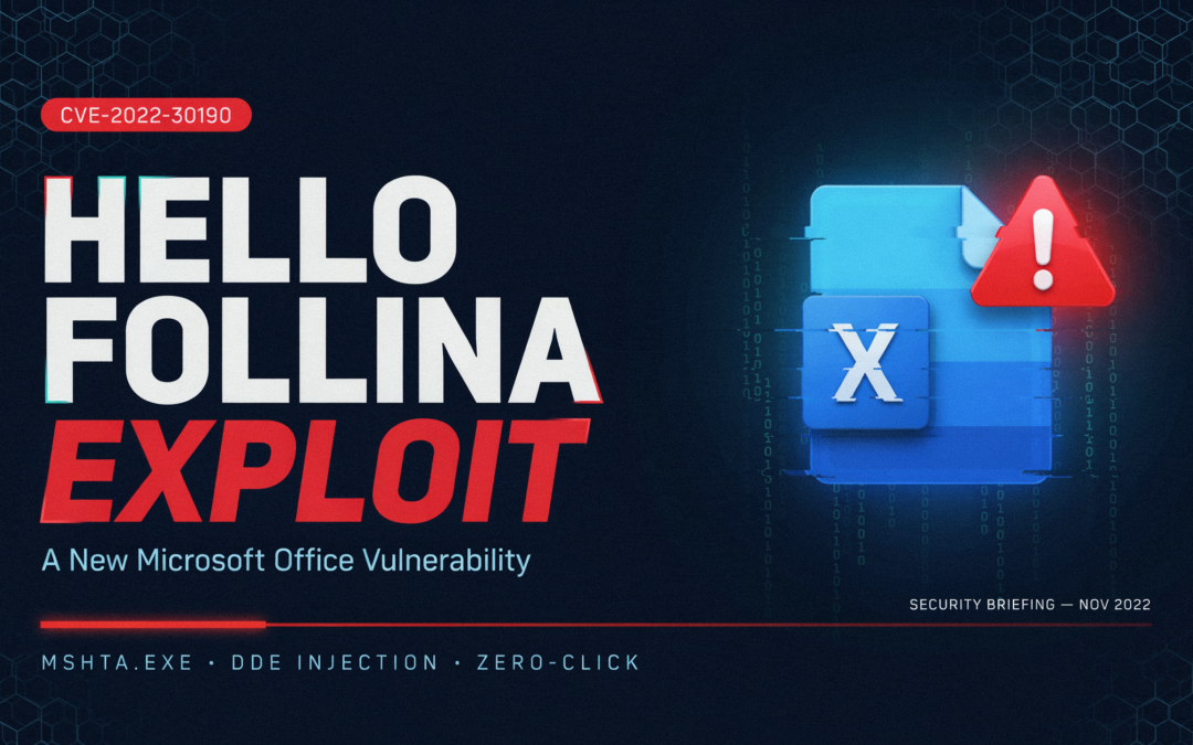 Follina Exploit: A New Microsoft Office Vulnerability