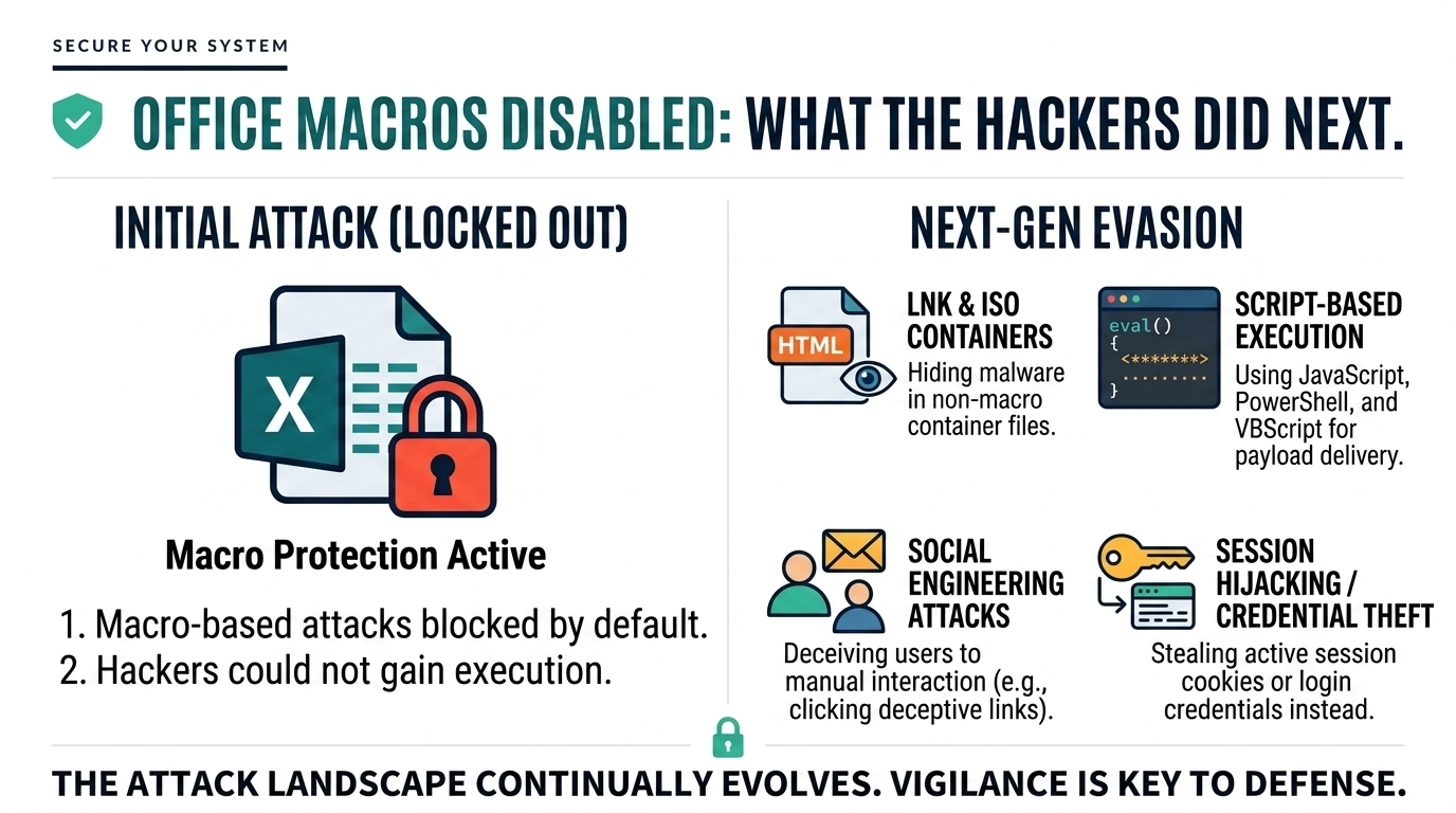Office Macros Disabled: What the Hackers Did Next