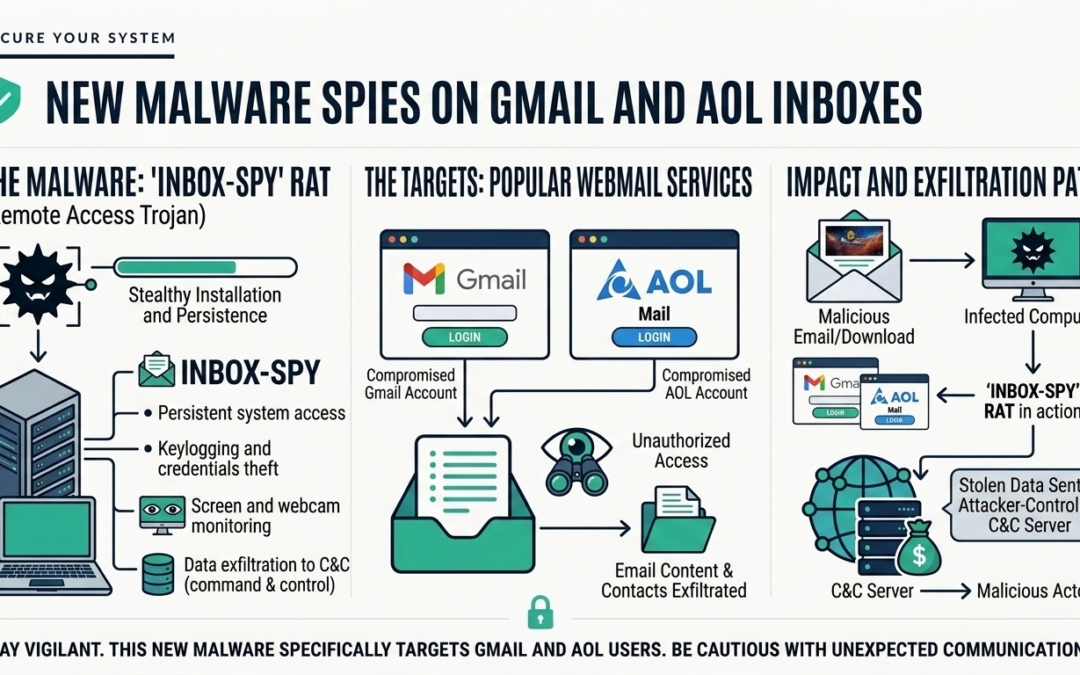New Malware Spies on Gmail and AOL Inboxes