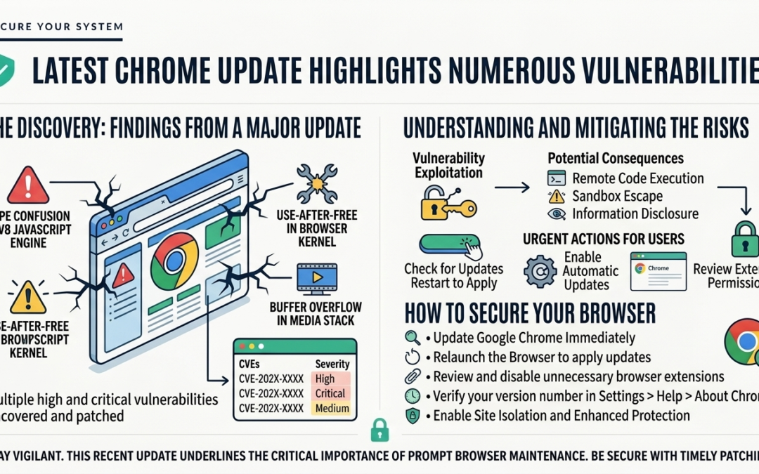 Latest Chrome Update Highlights Numerous Vulnerabilities