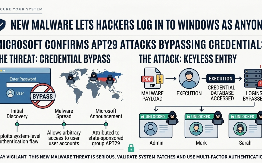 New Malware Lets Hackers Log in to Windows as Anyone