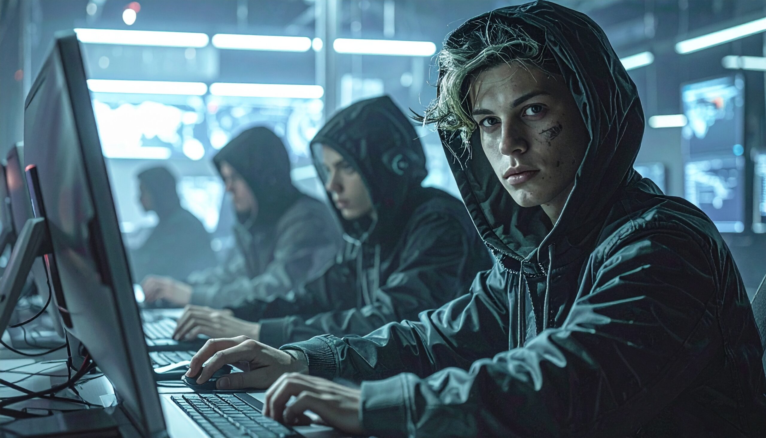 Firefly_Hackers on laptops looking menacing 459555