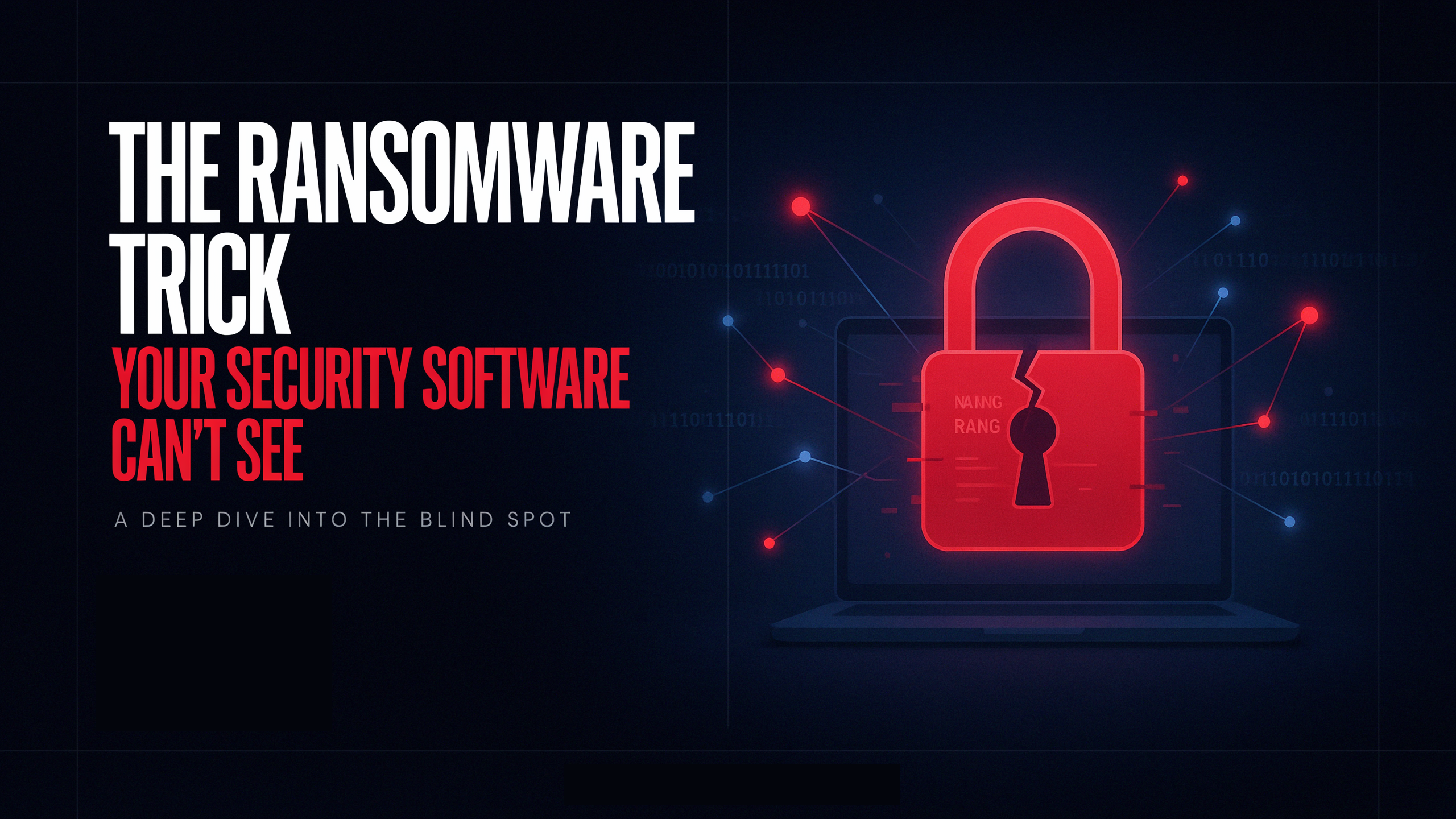 Ideogram10-6-2026 The Ransomware Trick Your Security Software Can't See